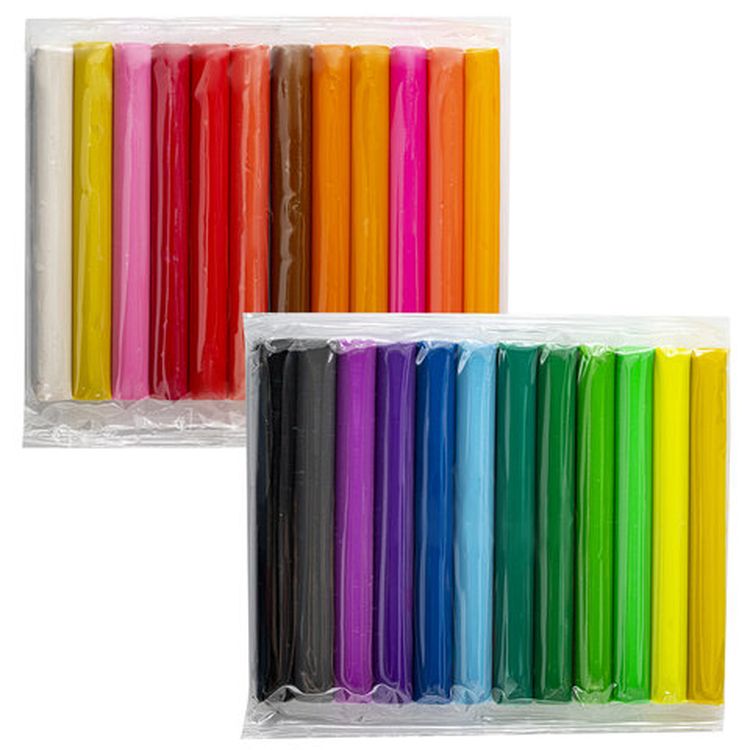 Пластилин в боксе Юнландия, 24 цвета, 500 г, скалка, 3 стека, 15 формочек — картинка 4