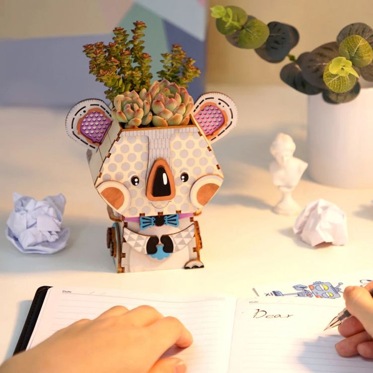 3D-пазл Цветочный горшок «Коала», 47 элементов — картинка 7