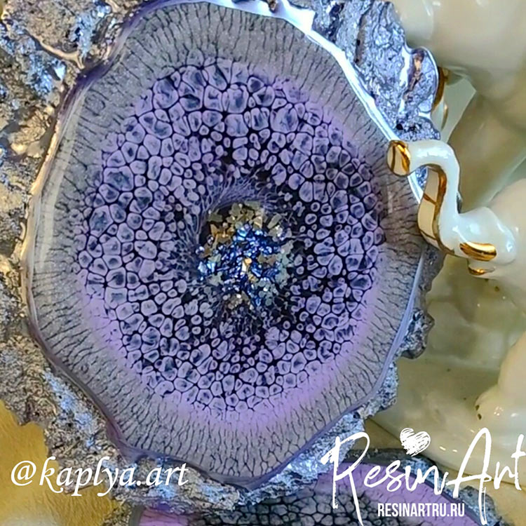 Жидкая поталь - Сирень 40мл, ResinArt — картинка 3