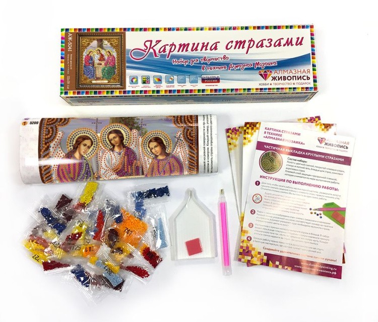 Алмазная вышивка «Икона Святая Троица» — картинка 2