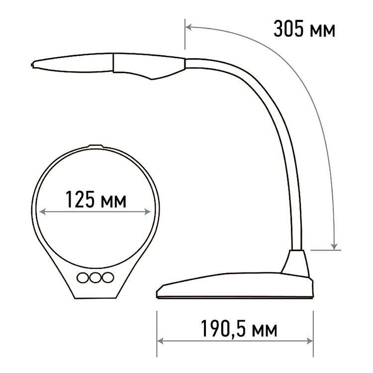 Лупа настольная 3D+12D с подсветкой LED, регулировка яркости, серия EXPERT, белая, REXANT — картинка 5