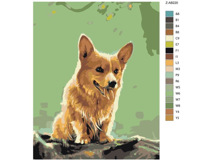 Картина по номерам «Собака» — картинка 2