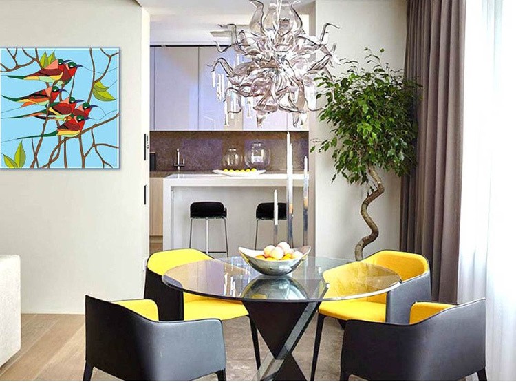 Картина по номерам «Птички» — картинка 3