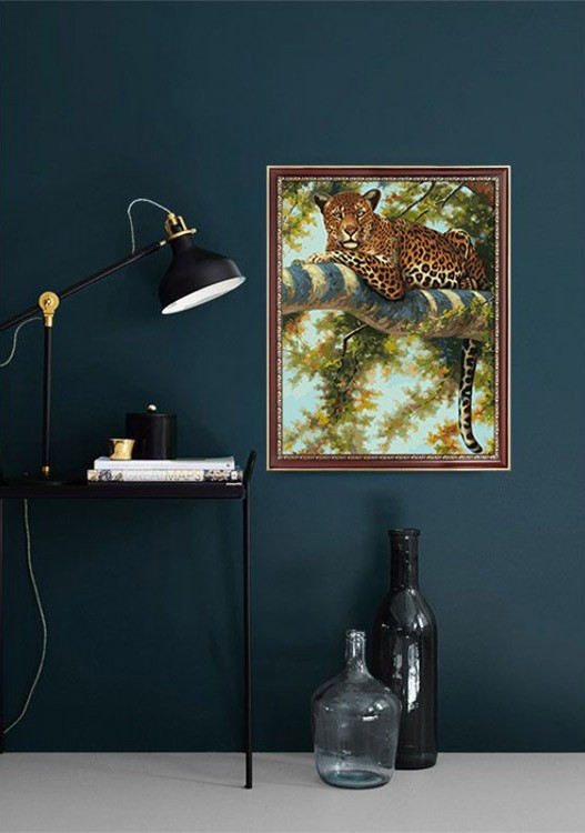 Картина по номерам «Леопард в тени ветвей» — картинка 6