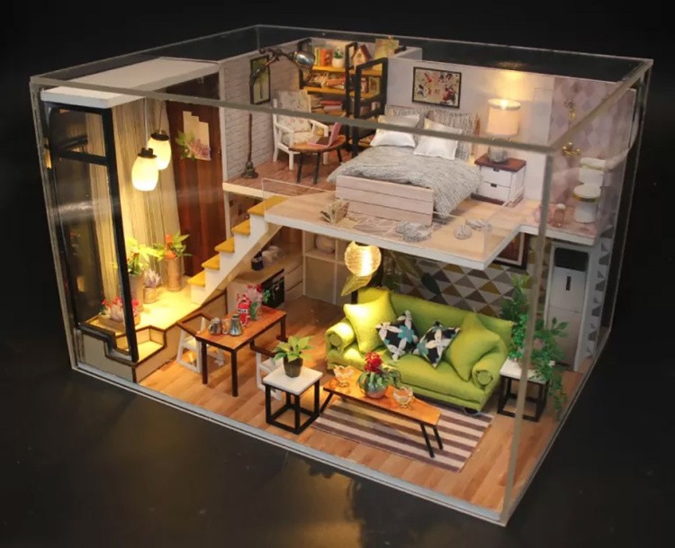 Сборная модель Румбокс. Миниатюрный Скандинавский домик — картинка 2