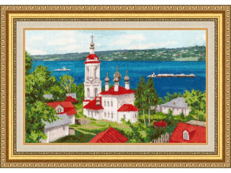 Набор для вышивания «Плес. Храм над Волгой» — картинка 2