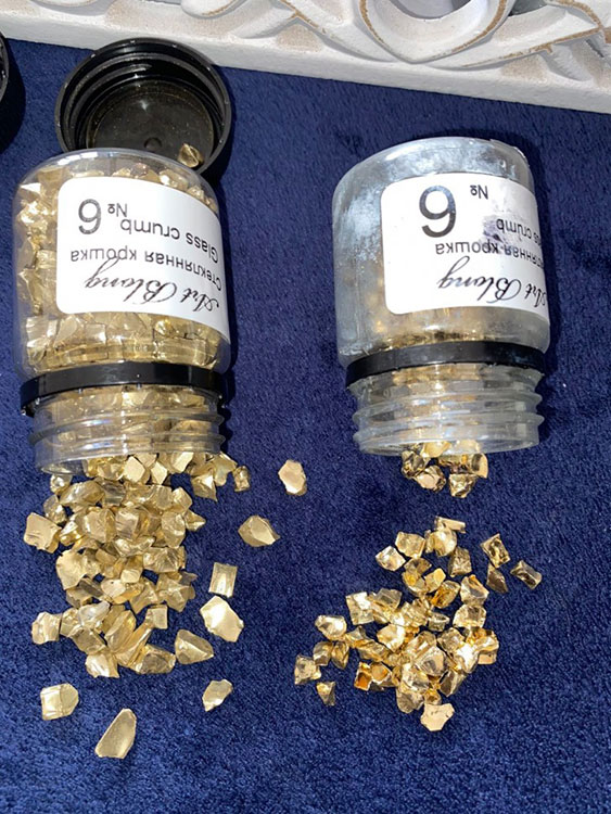 Стеклянная крошка Art Blong Золото, 50 г — картинка 4