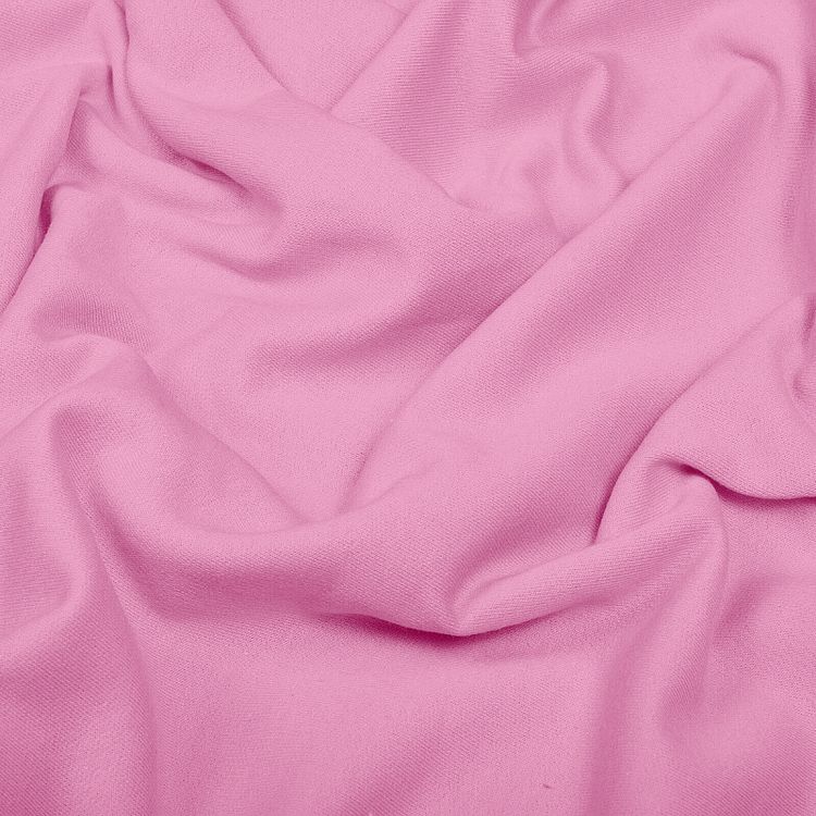 Ткань трикотаж Футер 2х нитка, начес хлопок, 6 м x 200 см, 190 г/м², цвет: роза, TBY — картинка 3