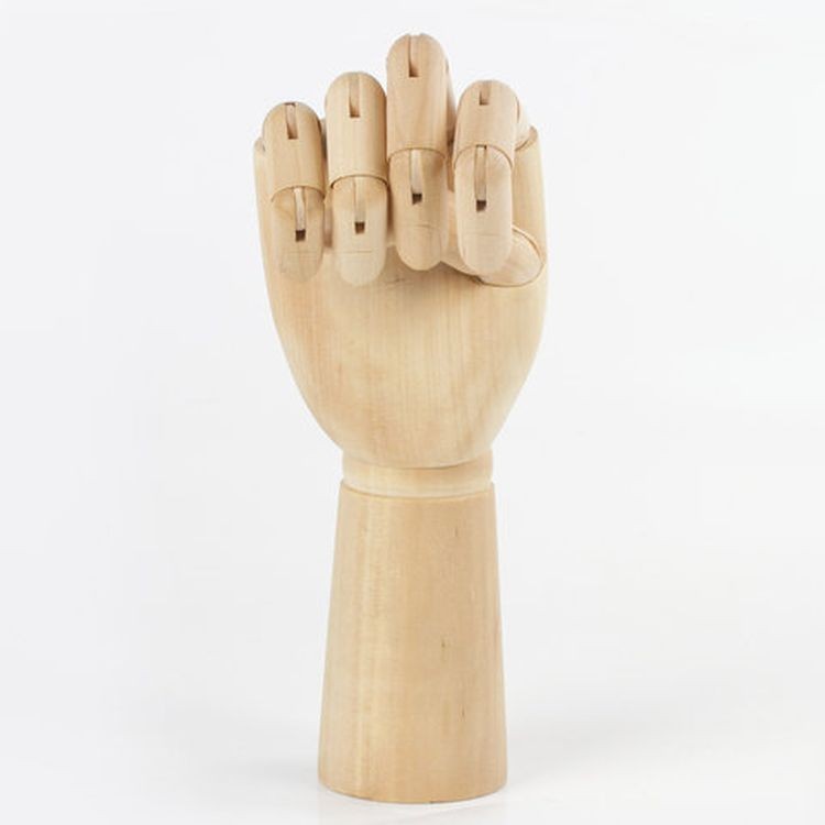 Манекен художественный «Рука», высота 30 см., мужская левая, дерево, BRAUBERG ART CLASSIC  — картинка 4