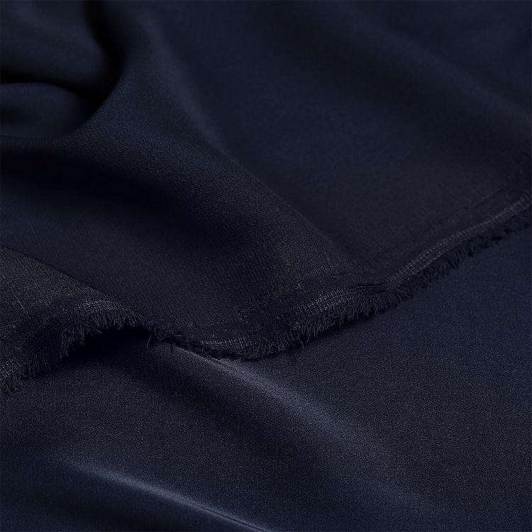 Ткань шелк Армани, 5 м x 150 см, 90 г/м², цвет: синий (сапфир), TBY — картинка 4