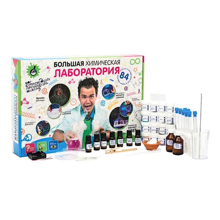 Набор для экспериментов «Опыты профессора Николя. Большая Химическая Лаборатория» — картинка 2