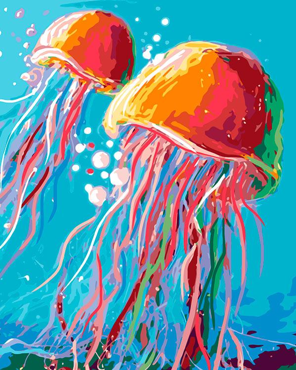 Картина по номерам «Медузы»