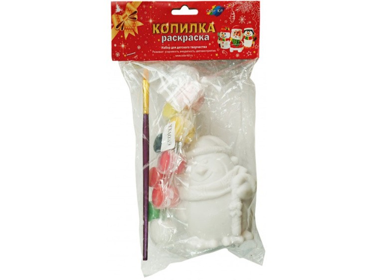 Виниловая копилка-раскраска «Новогодний пингвин» — картинка 2