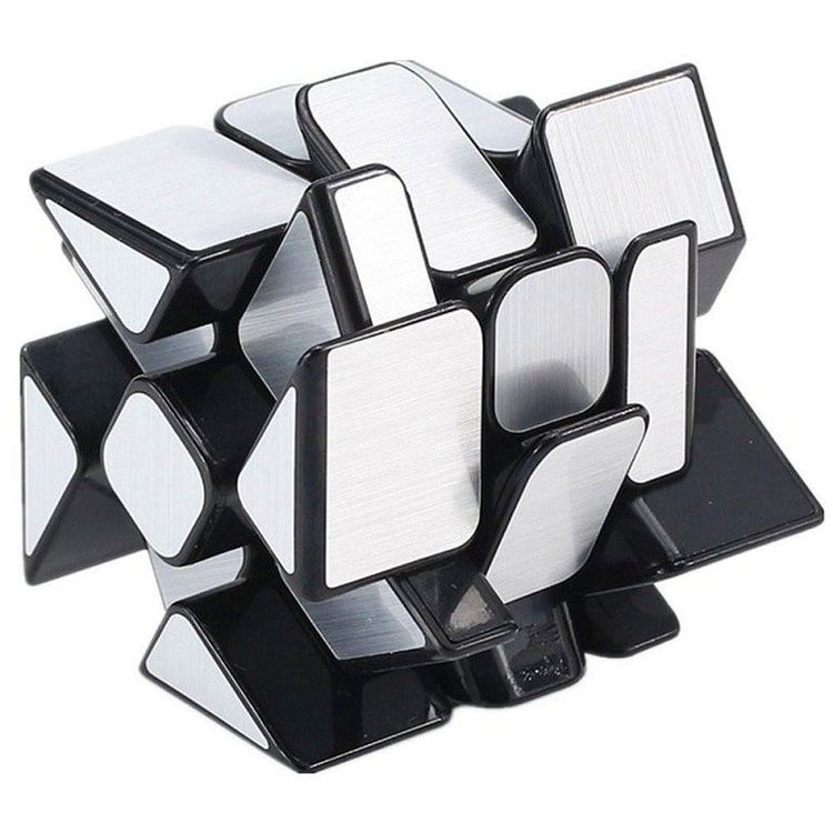 Зеркальный Кубик Колесо (серебряный)