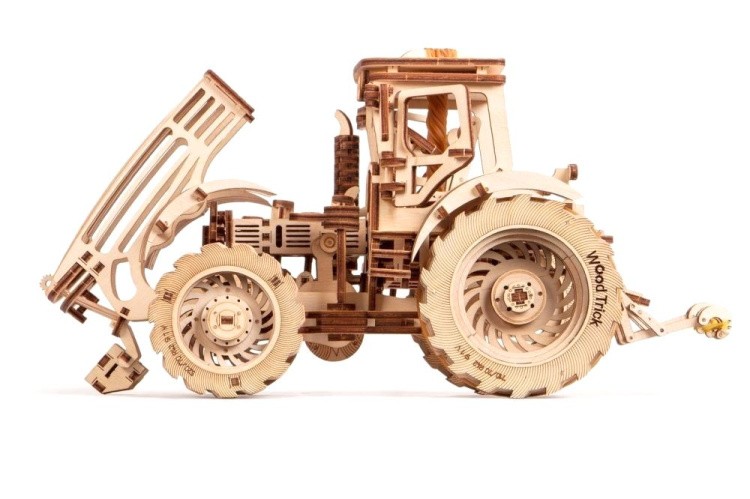 Деревянный конструктор «Трактор c прицепами», Wood Trick — картинка 4