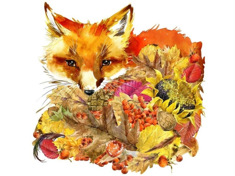 Набор вышивки бисером «Осенний лис»