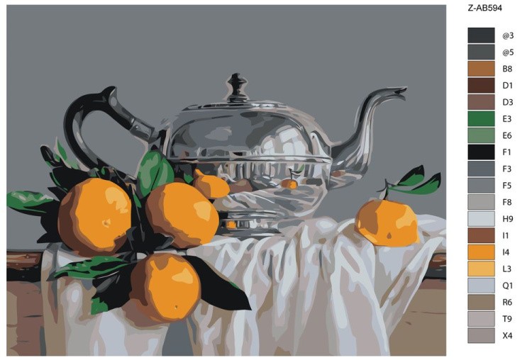 Картина по номерам «Апельсины» — картинка 2