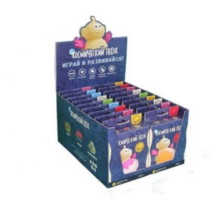 Космический пластичный песок Зеленый 150 г — картинка 2