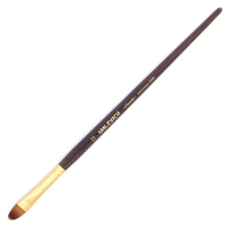 Кисть из синтетики Claude, плоскоовальная №12 — картинка 2