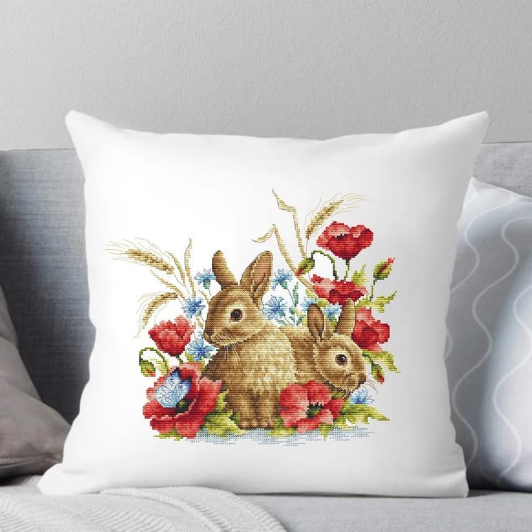 Набор для вышивания «Зайцы и маки» — картинка 11