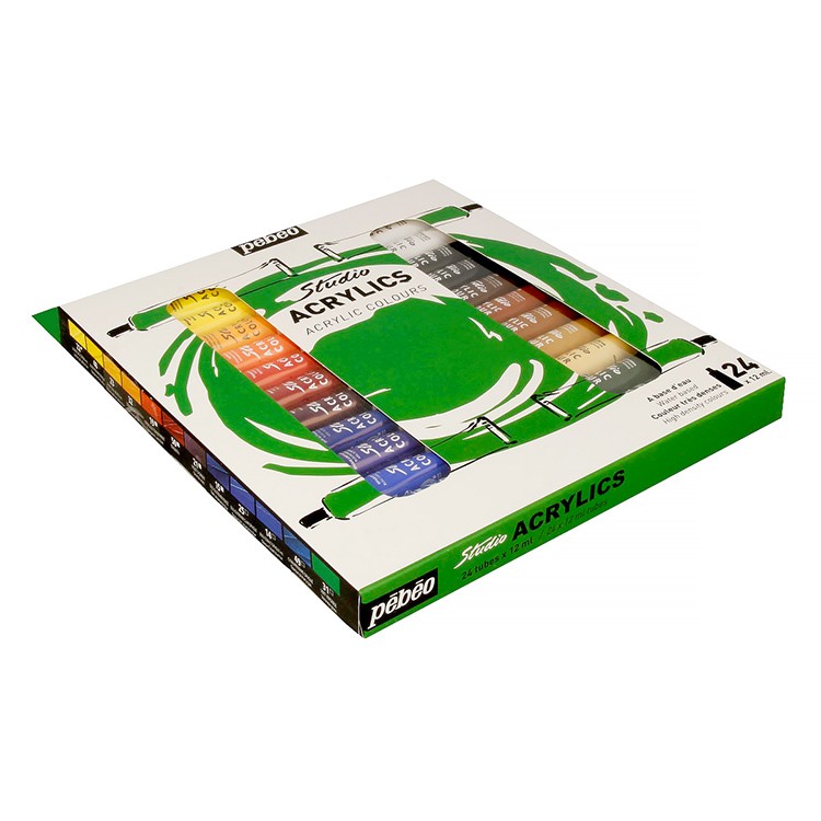Набор акриловых красок Pebeo Studio Acrylics, 24 цвета — картинка 3