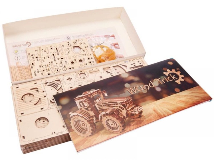 Конструктор из дерева «Трактор», Wood Trick — картинка 6