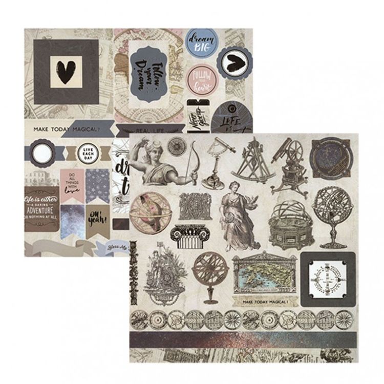 Набор бумаги для скрапбукинга «Теплые сумерки» 30,5x30,5 см — картинка 19