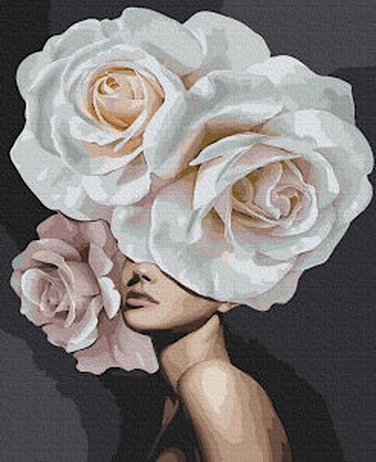Картина по номерам «Розы в голове»