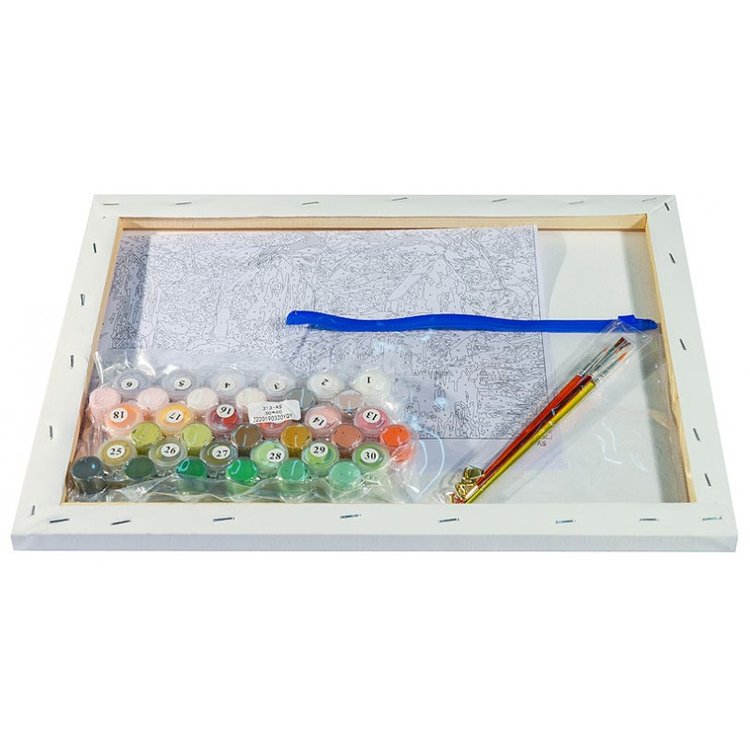 Картина по номерам «Птичка на заборе» — картинка 3