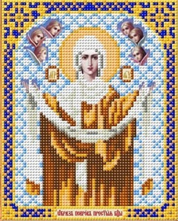 Рисунок на ткани «Покров Пресвятой Богородицы»