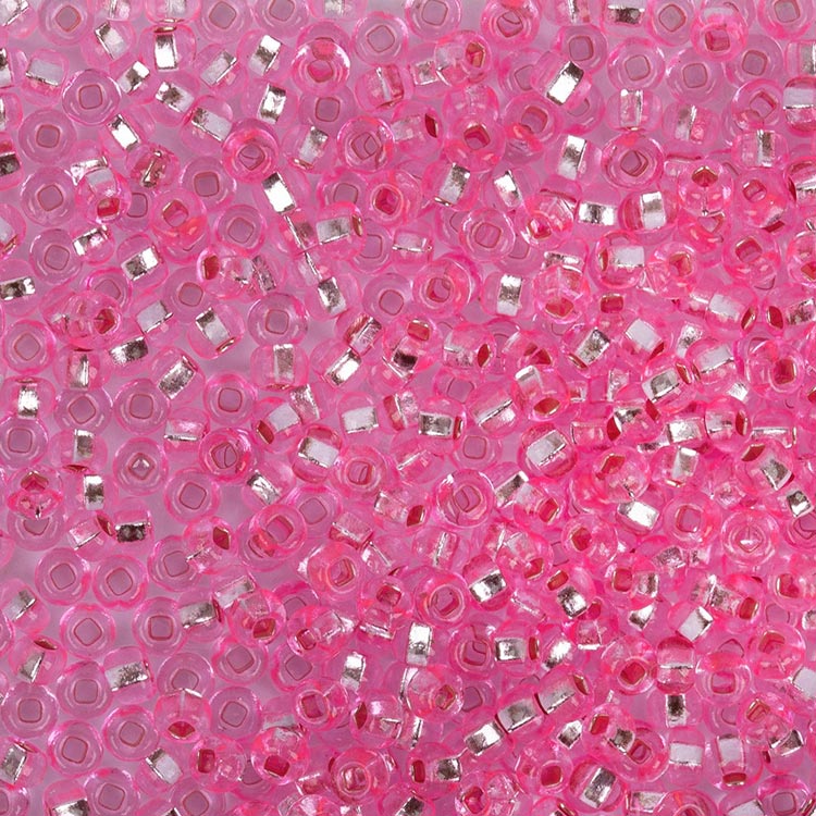 Бисер Чехия круглый 10/0, 311-29001 (331-29001), 2.3 мм, 50 г, ярко розовый
