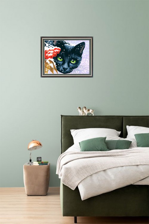 Картина по номерам «Зимние ягоды» — картинка 6