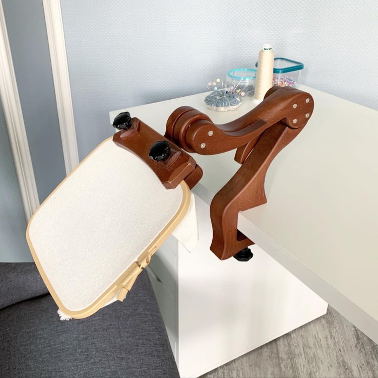 Держатель для пялец «Змей Горыныч» на струбцине с дополнительными лапками (тик), Дубко — картинка 4