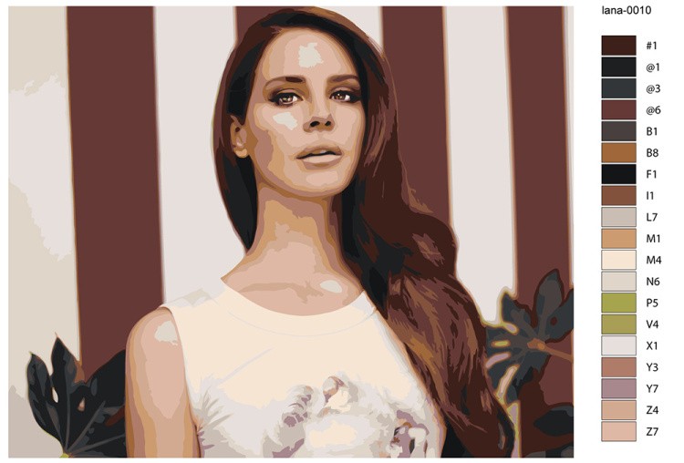 Картина по номерам «Lana Del Rey Лана Дель Рей 5» — картинка 2