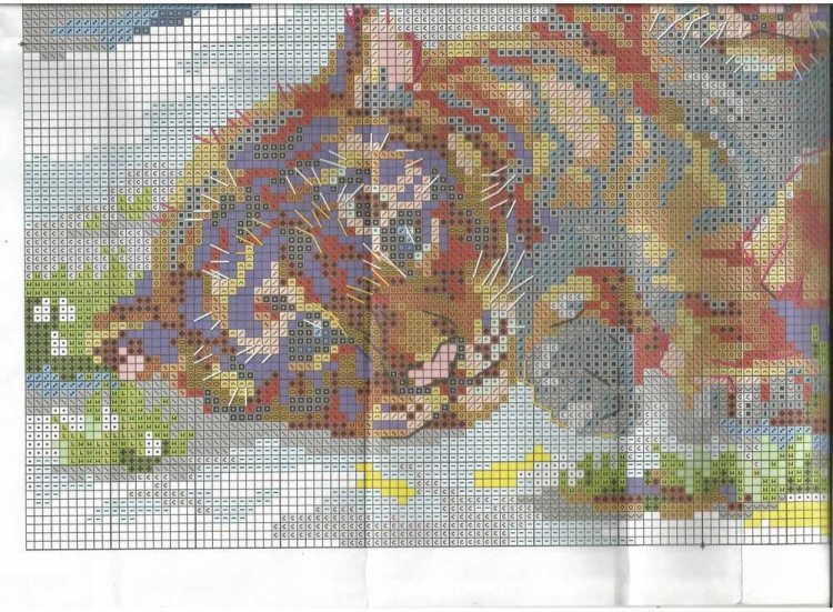 Набор для вышивания «Тигрята в снегу» — картинка 8