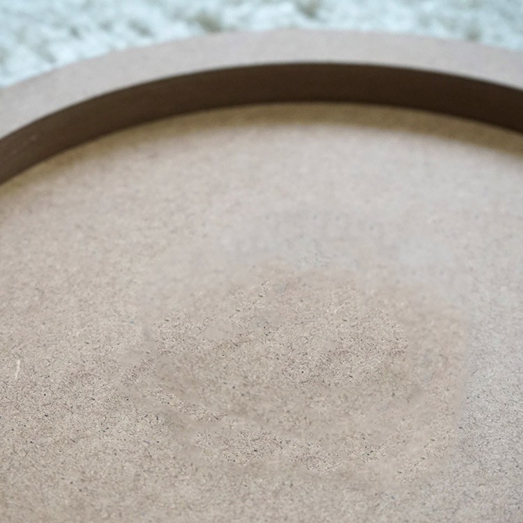 Заготовка Артборд с ламинацией - часы с рамой (без часового механизма), d 30см — картинка 2