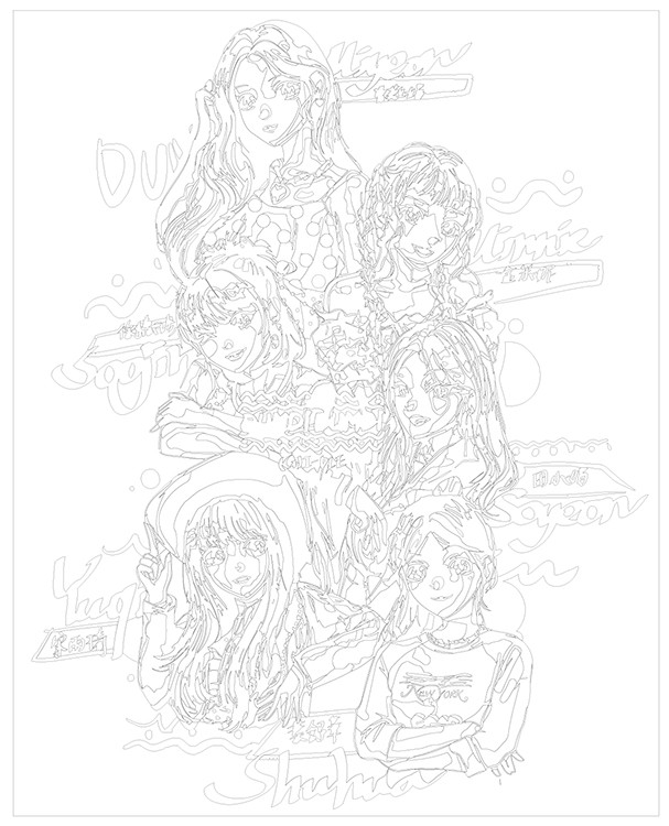 Картина по номерам «K-POP группа (G)I-dle Джи Айдл: Аниме арт 2» — картинка 3