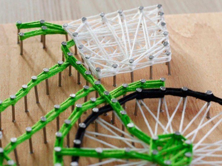 Набор для творчества STRING ART «Велосипед» — картинка 3