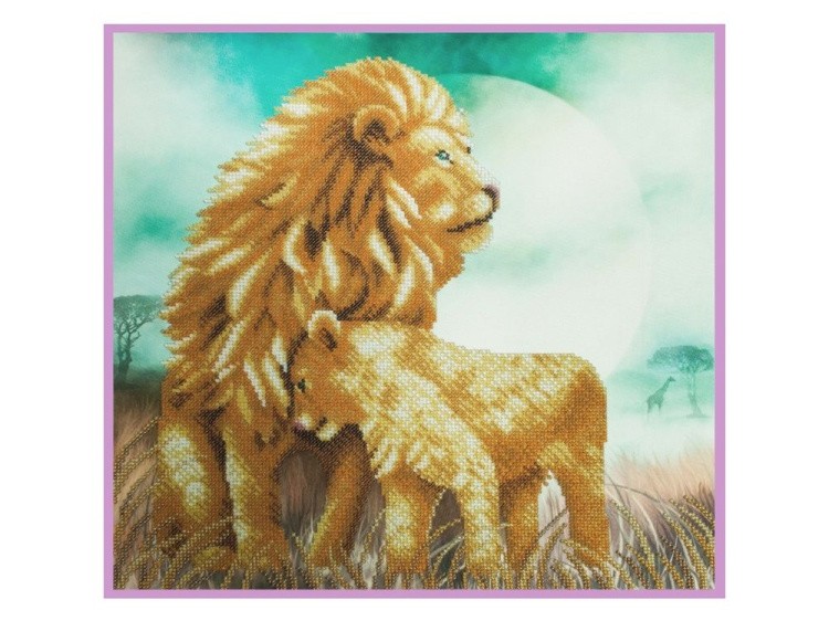 Набор для вышивания бисером «Львы»