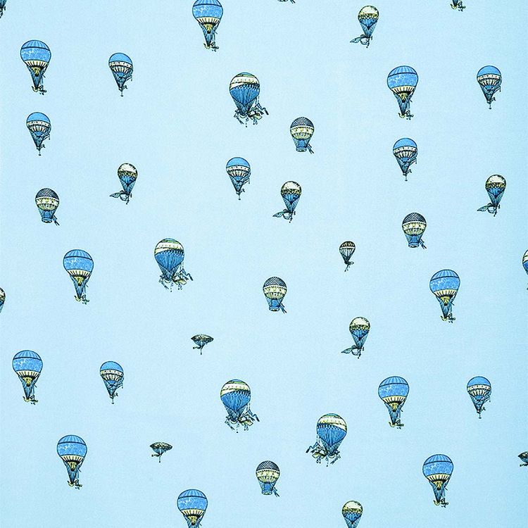 Ткань Софт, 5 м x 150 см, 105 г/м², цвет: светло-голубой, принт, TBY — картинка 2