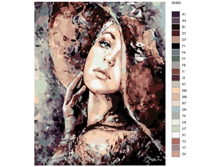 Картина по номерам «Портрет незнакомки» — картинка 2