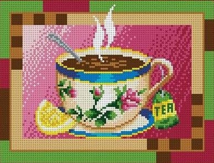 Рисунок на ткани «Чашка чая»