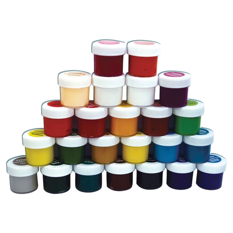 Гуашь Луч «Классика», 24 цвета по 20 мл, без кисти — картинка 3