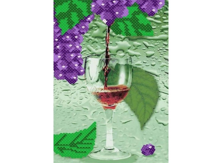 Мозаика из пайеток «Виноградный сок»