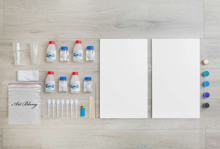 Набор для создания картины эпоксидной смолой Resin Art Space 30x50, Art Blong — картинка 2