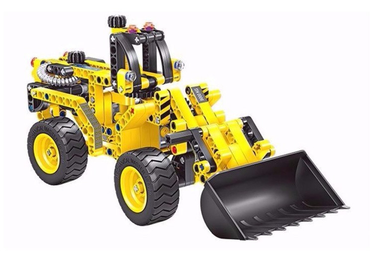 Конструктор QIHUI «Бульдозер и танк 2 в 1» — картинка 5
