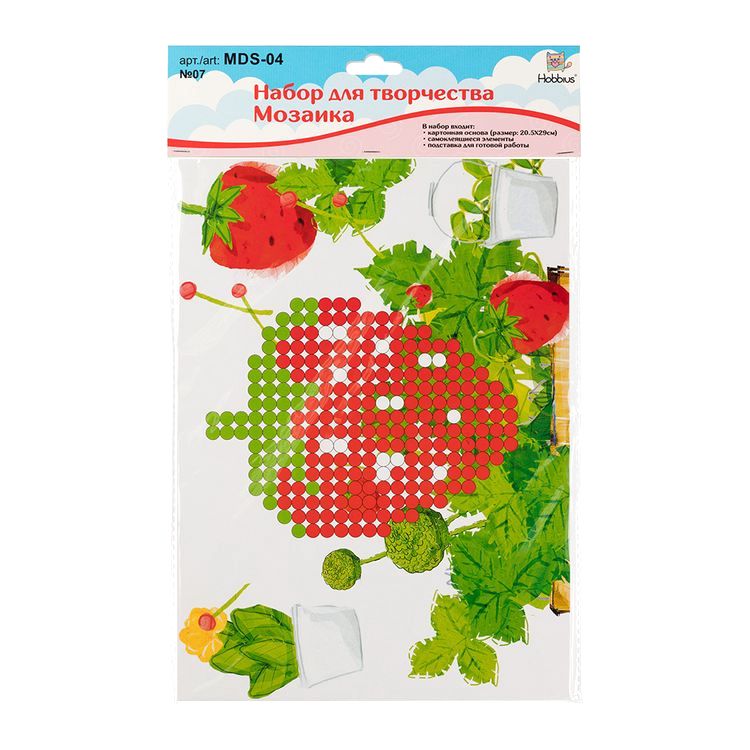 Набор для творчества «Мозаика. Танк», 20,5x29 см, Hobbius — картинка 3