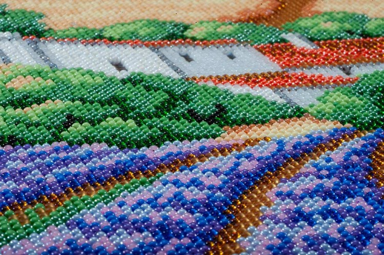 Набор вышивки бисером «Лавандовое поле. Прованс» — картинка 5