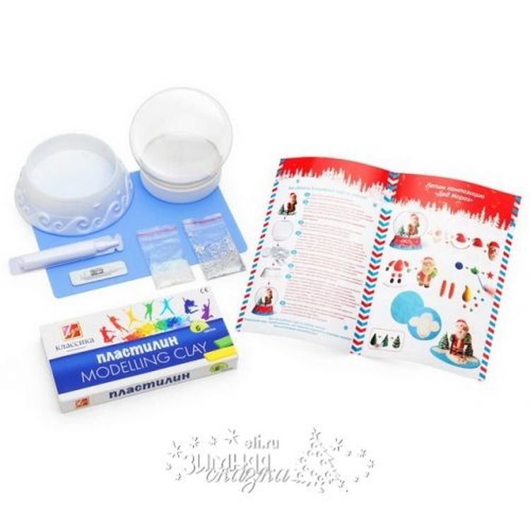 Большой набор Создай Волшебный шар, Дед Мороз — картинка 4