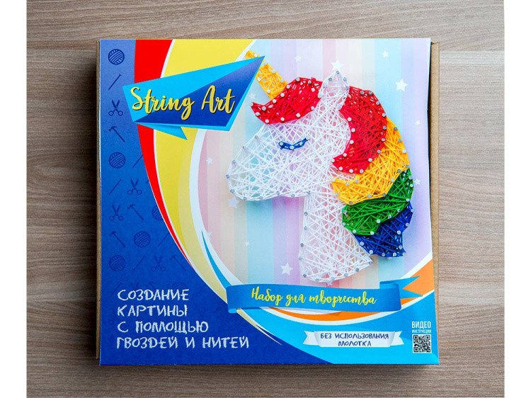 Набор для творчества STRING ART «Единорог» — картинка 4